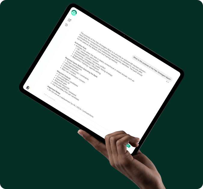 MetaLens reasoning on tablet interface